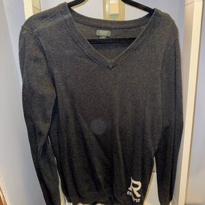 Roots Grey V-Neck Sweater